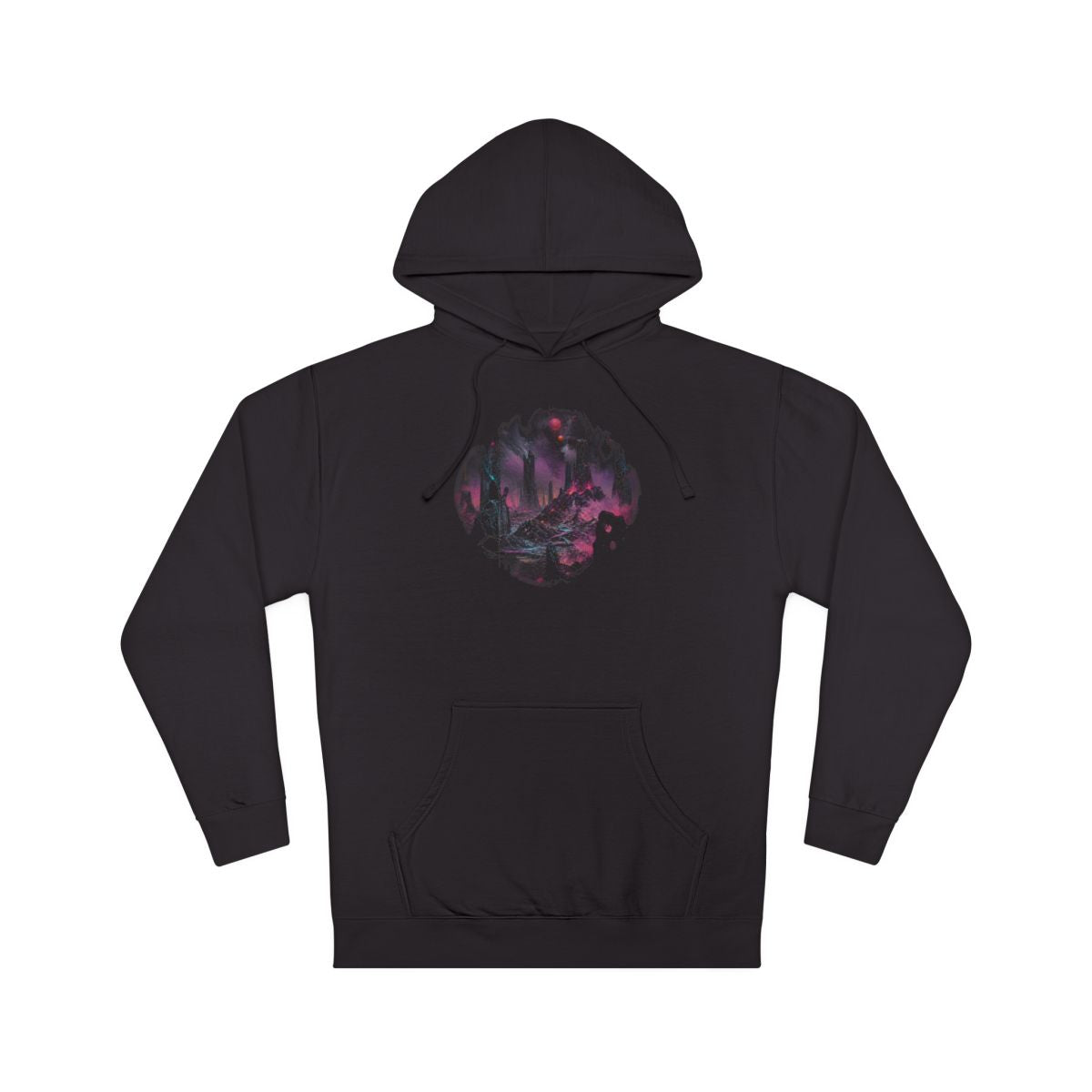 Signal Salt Ruins KOSVYRE hoodie product mockup, front view