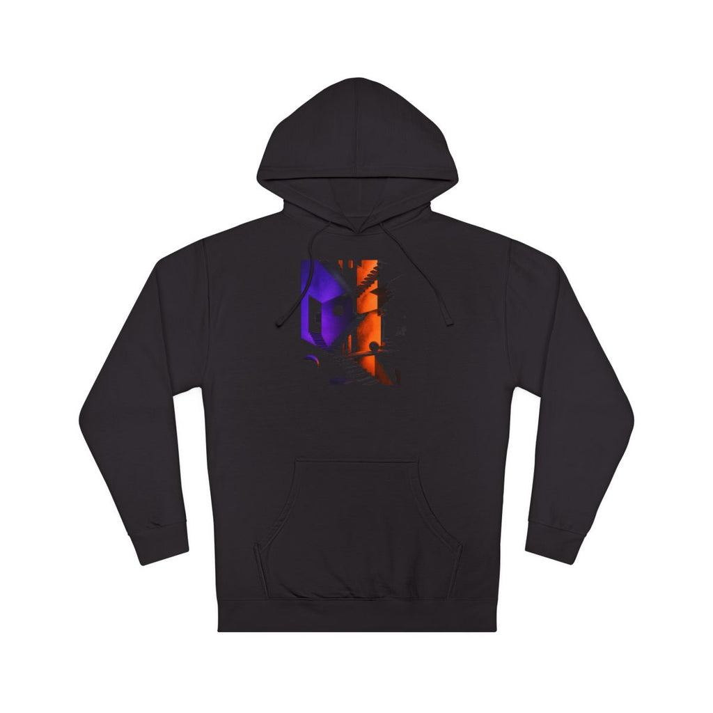 Silent Stairwell Vector KOSVYRE hoodie product mockup, front view