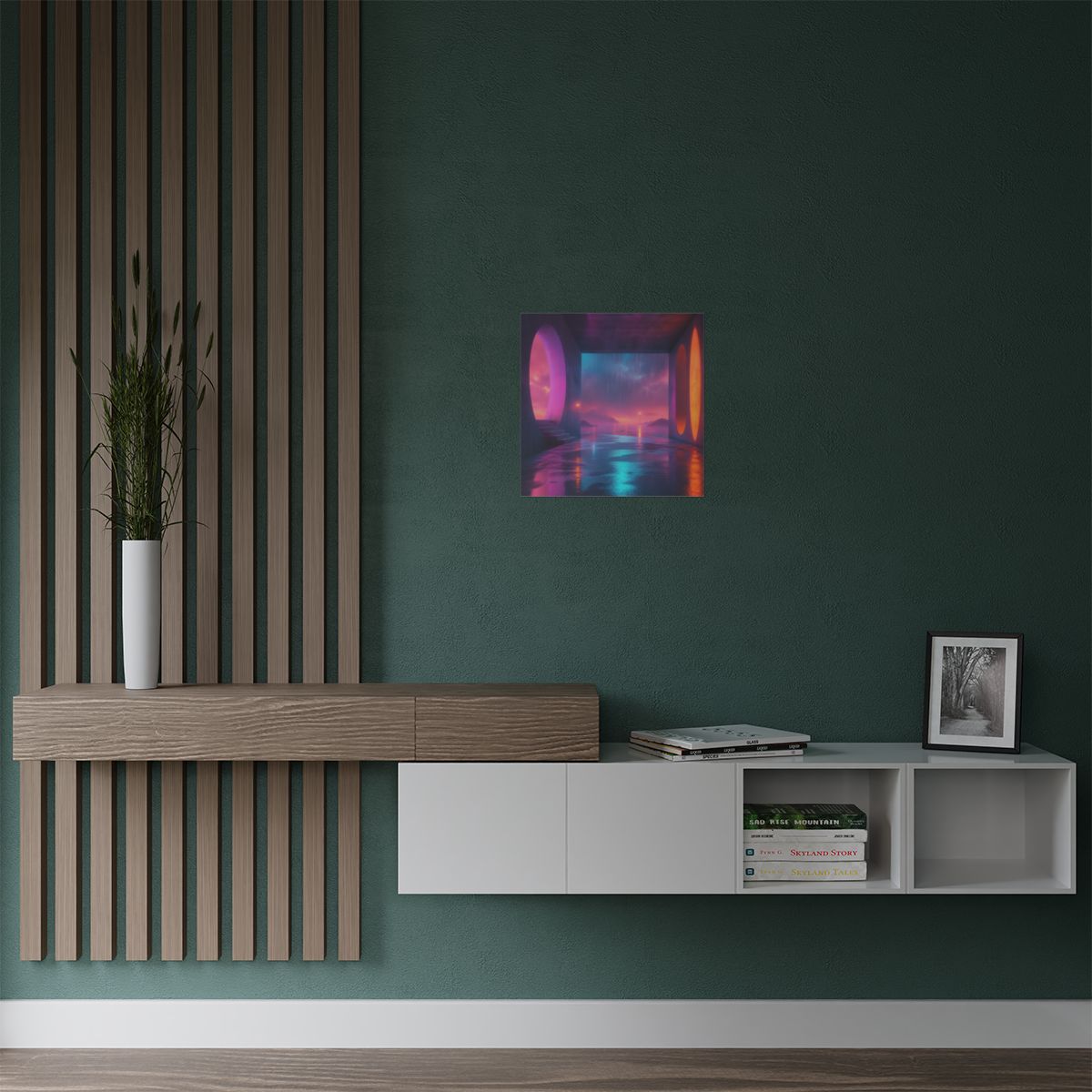 Soft Exit Under Rain KOSVYRE art print product mockup, alternate view