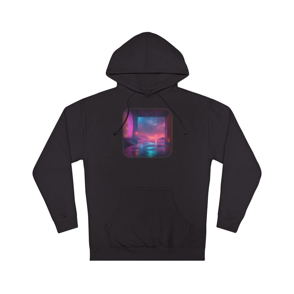 Soft Exit Under Rain KOSVYRE hoodie product mockup, front view