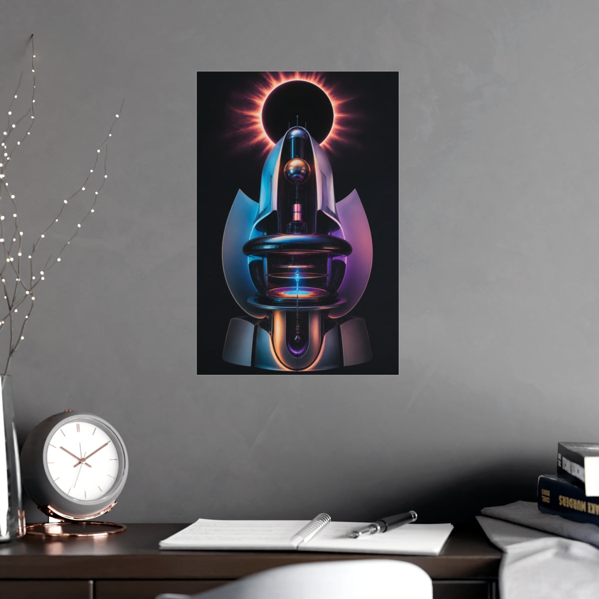 Soft Machine Eclipse KOSVYRE poster product mockup, alternate view