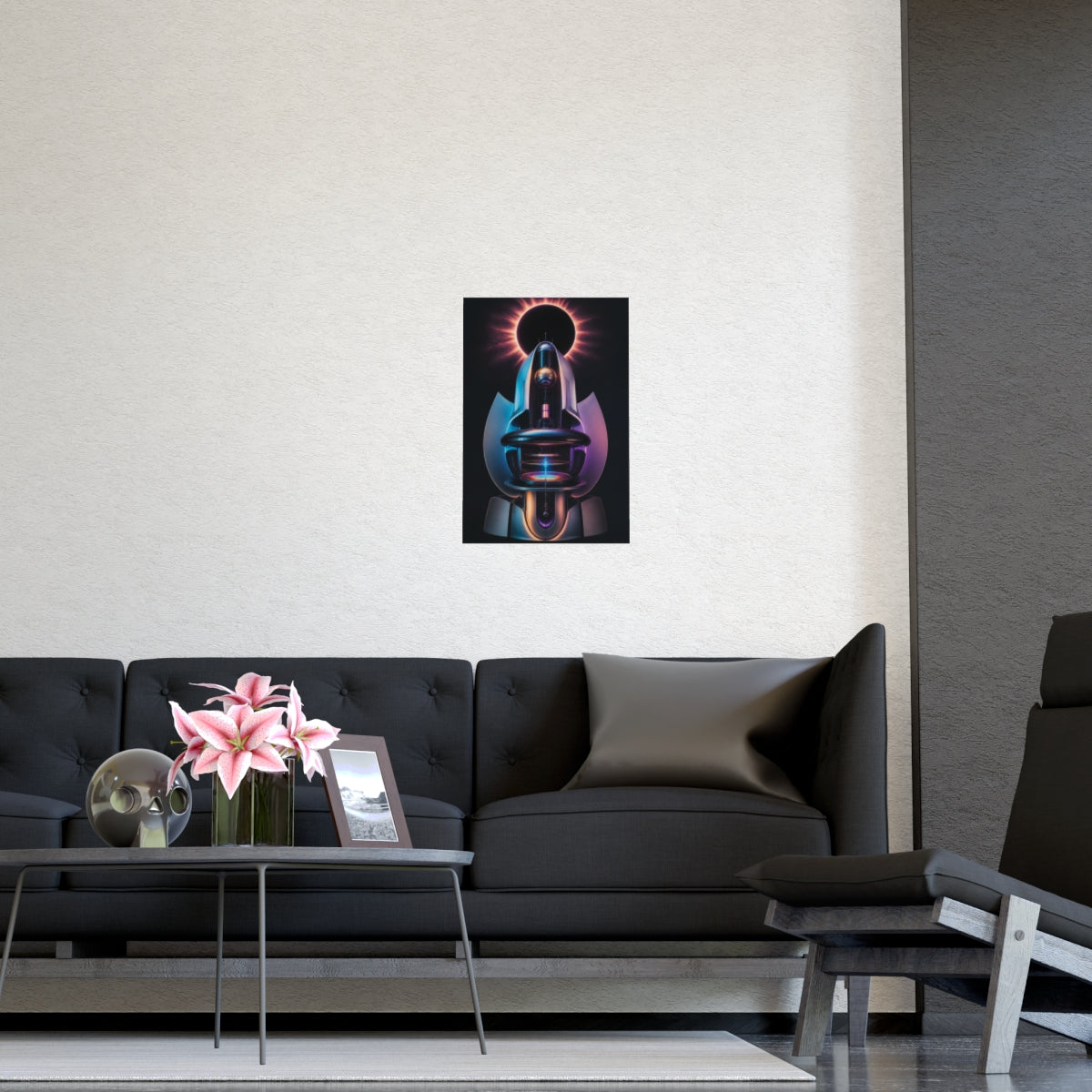 Soft Machine Eclipse KOSVYRE poster product mockup, detail view