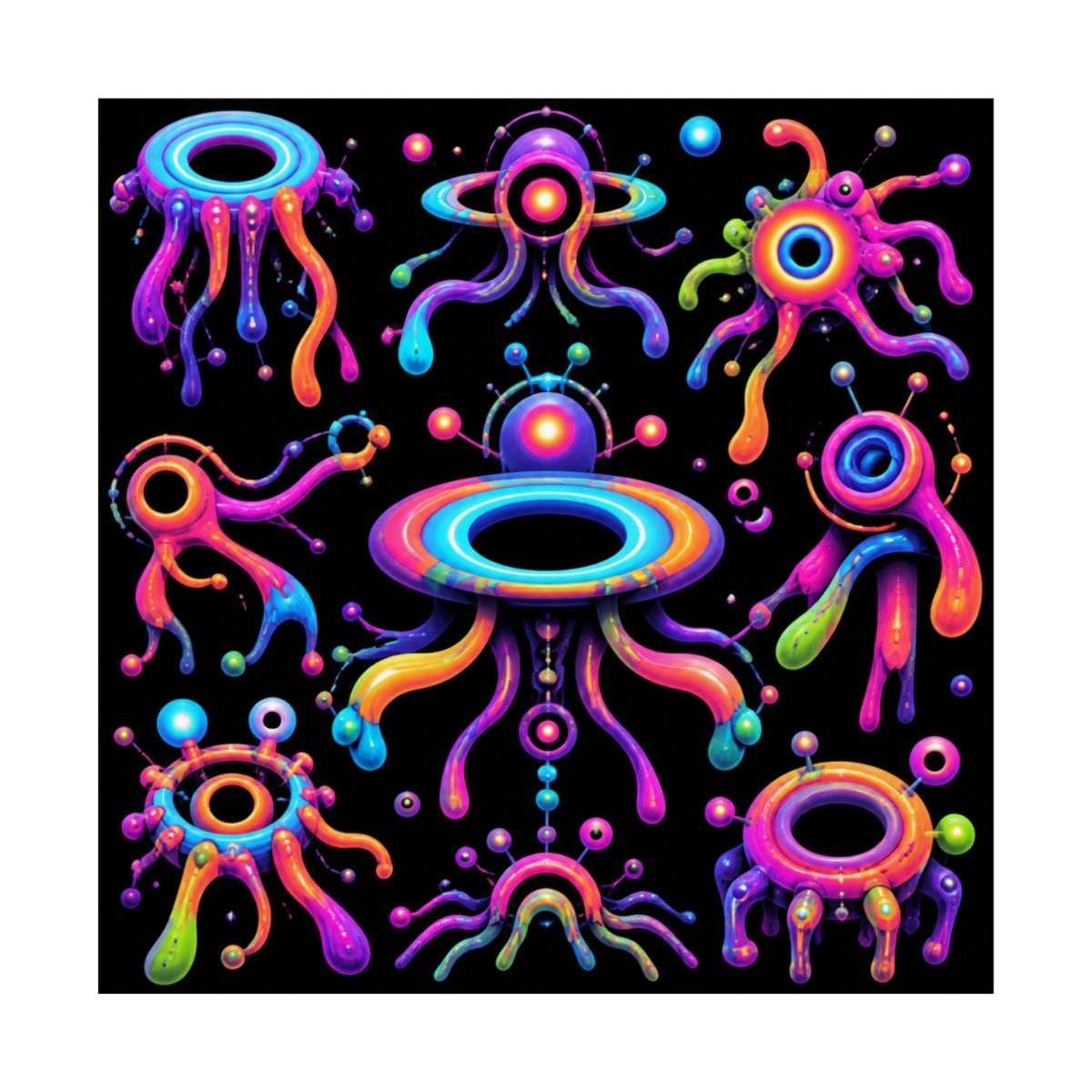 Soft Portal Zoology KOSVYRE art print product mockup, front view
