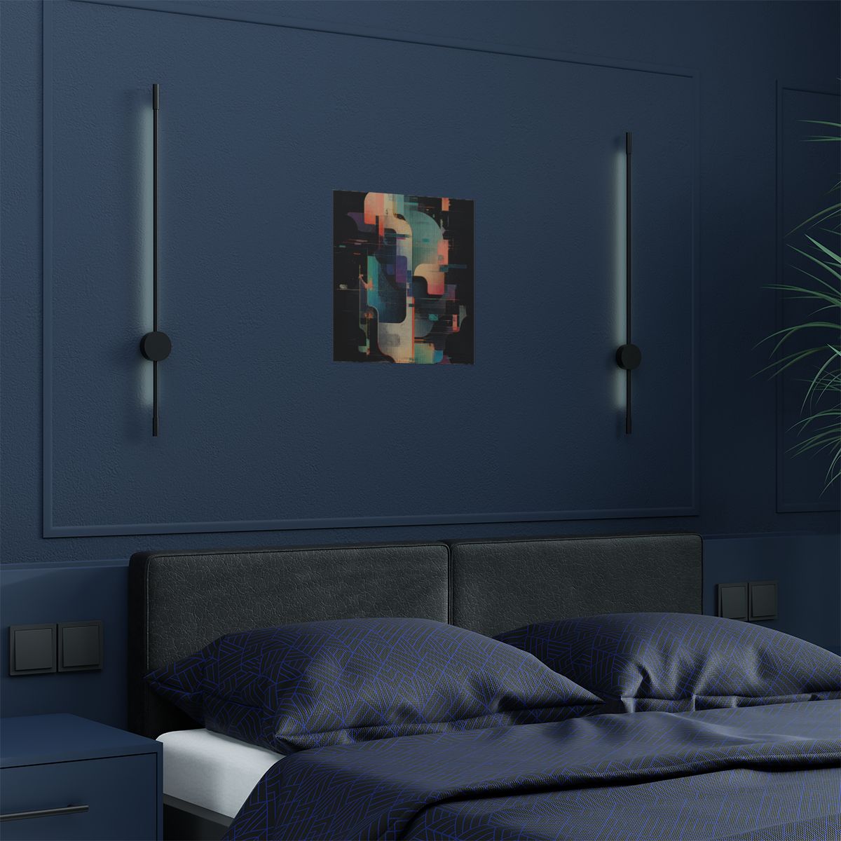 Soft Vector Ruin KOSVYRE art print product mockup, detail view
