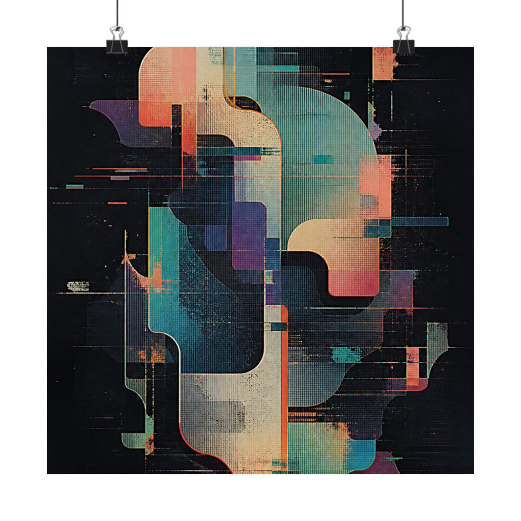Soft Vector Ruin KOSVYRE art print product mockup, alternate front view