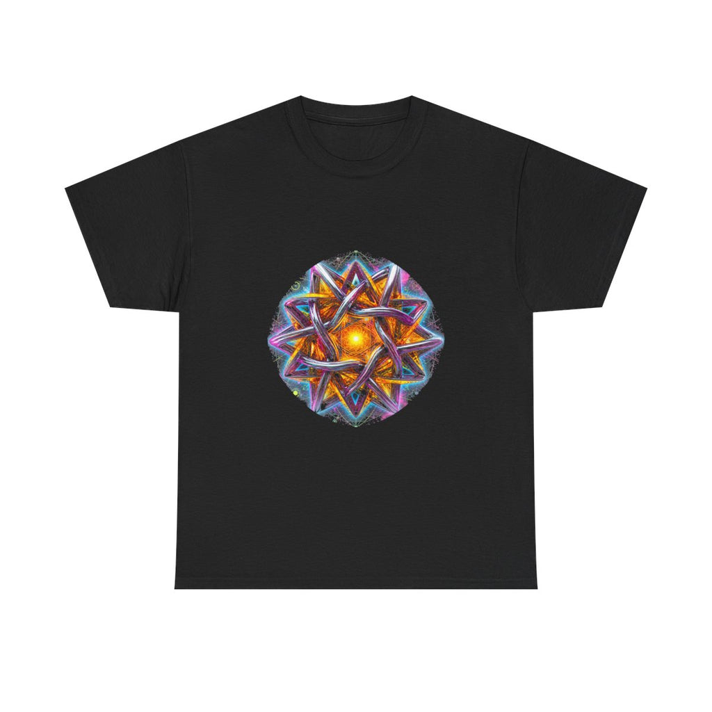 Solaris Knot KOSVYRE graphic tee product mockup, front view