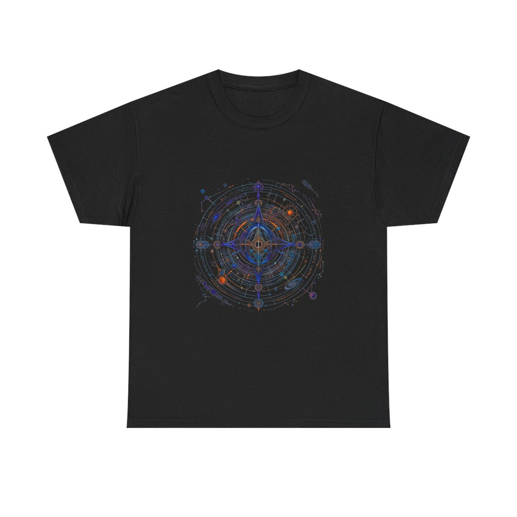 Spectral Cartography KOSVYRE graphic tee product mockup, front view