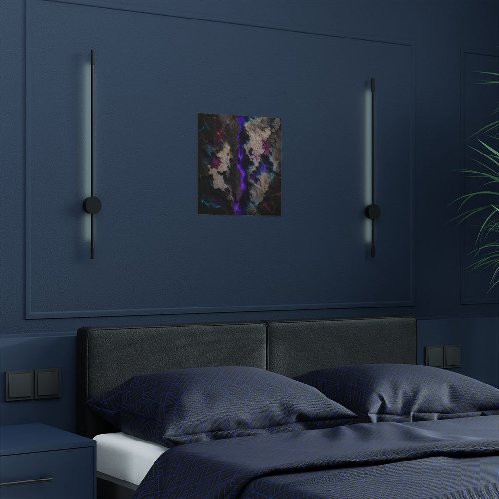 Static Limestone Memory KOSVYRE art print product mockup, detail view