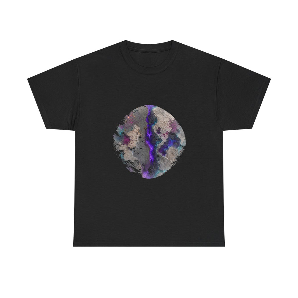 Static Limestone Memory KOSVYRE graphic tee product mockup, front view