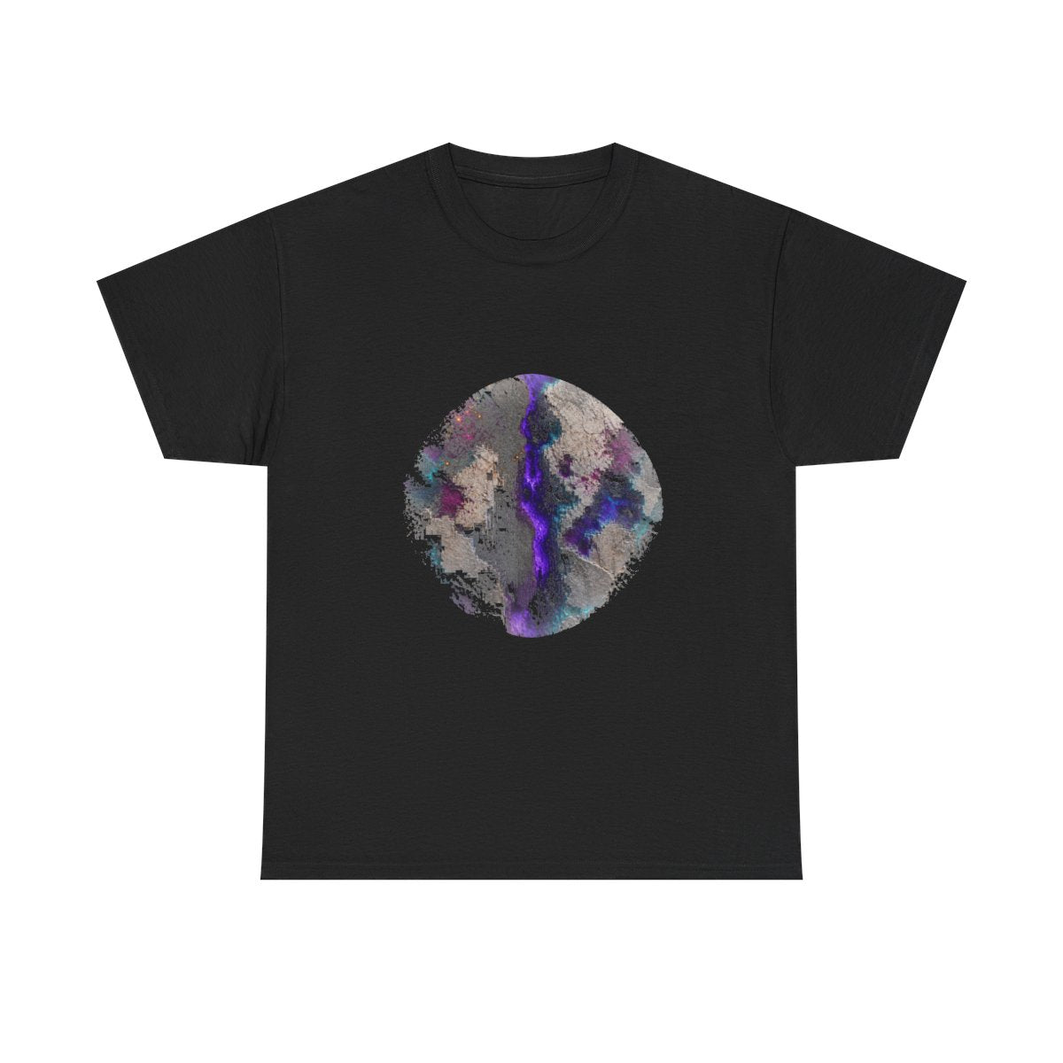 Static Limestone Memory KOSVYRE graphic tee product mockup, front view