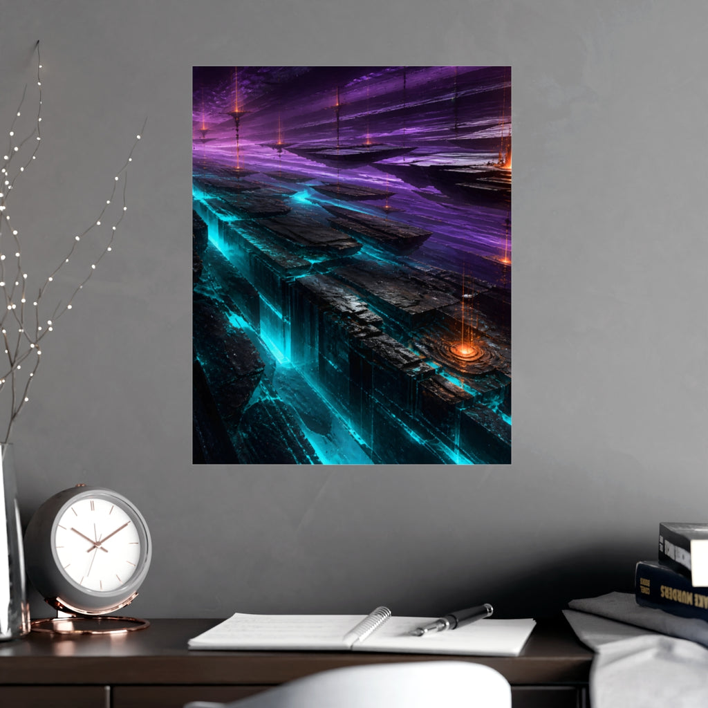 Substrate Meridian KOSVYRE poster product mockup, alternate view