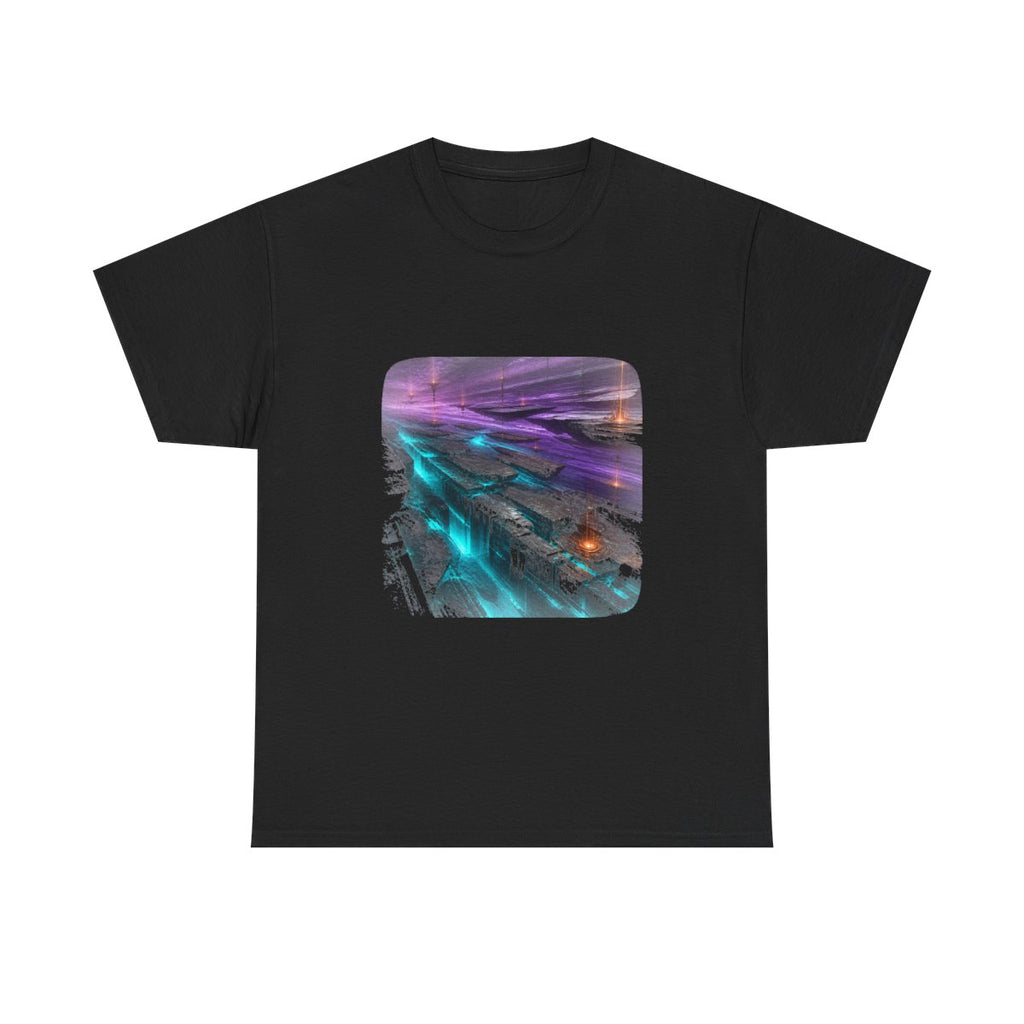 Substrate Meridian KOSVYRE graphic tee product mockup, front view