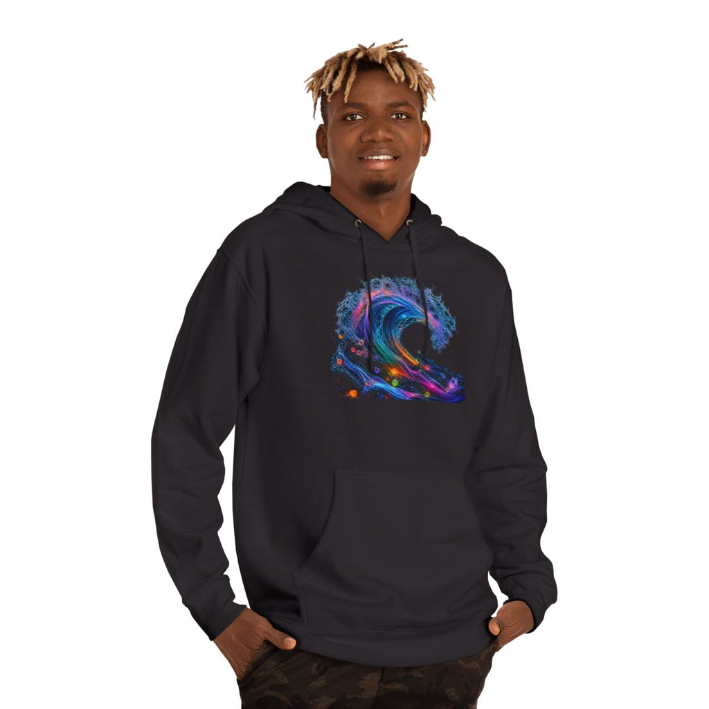 Synthetic Tide KOSVYRE hoodie product mockup, person 2 front view
