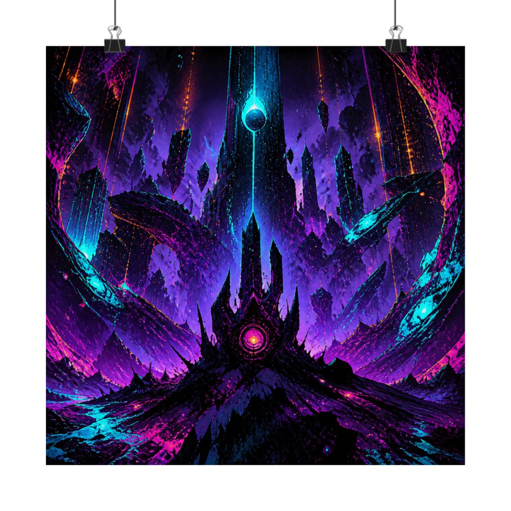 Terminal Bloom KOSVYRE art print product mockup, alternate front view