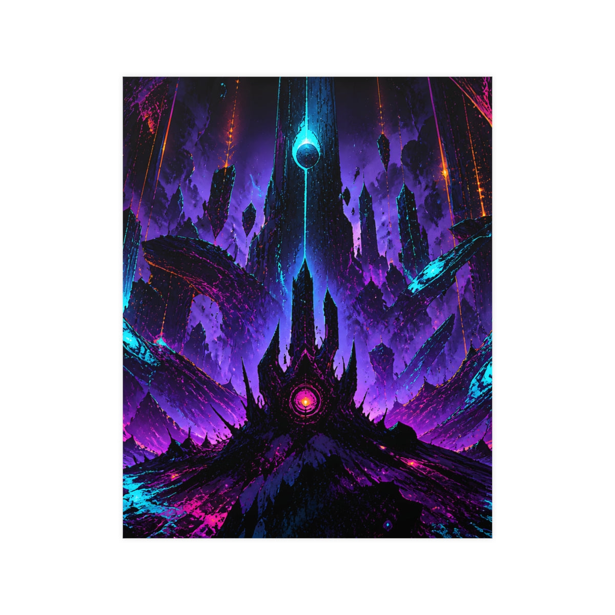 Terminal Bloom KOSVYRE poster product mockup, front view