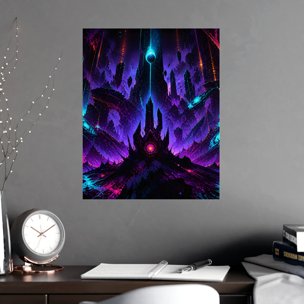Terminal Bloom KOSVYRE poster product mockup, alternate view