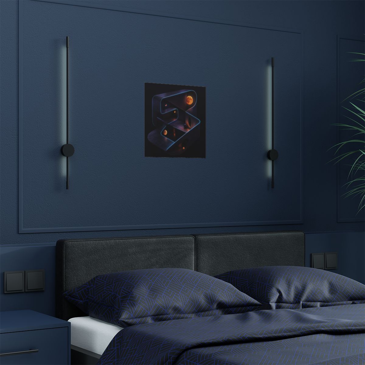 The Room That Folds KOSVYRE art print product mockup, detail view