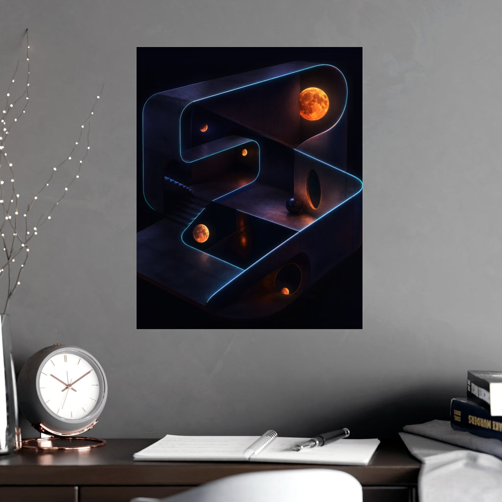 The Room That Folds KOSVYRE poster product mockup, alternate view