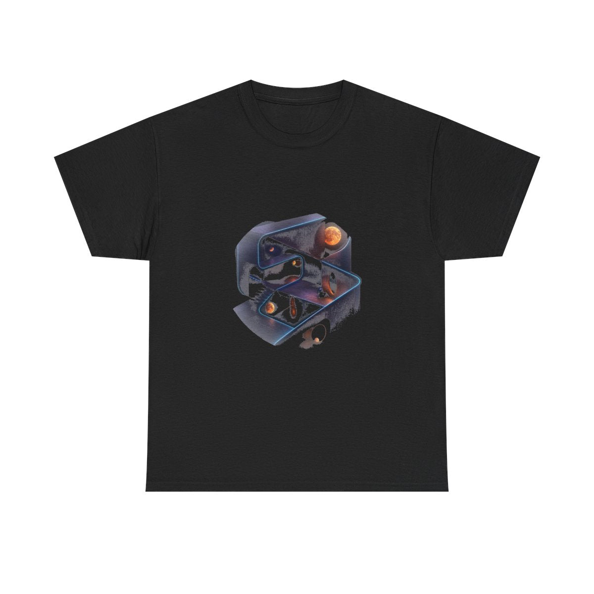 The Room That Folds KOSVYRE graphic tee product mockup, front view