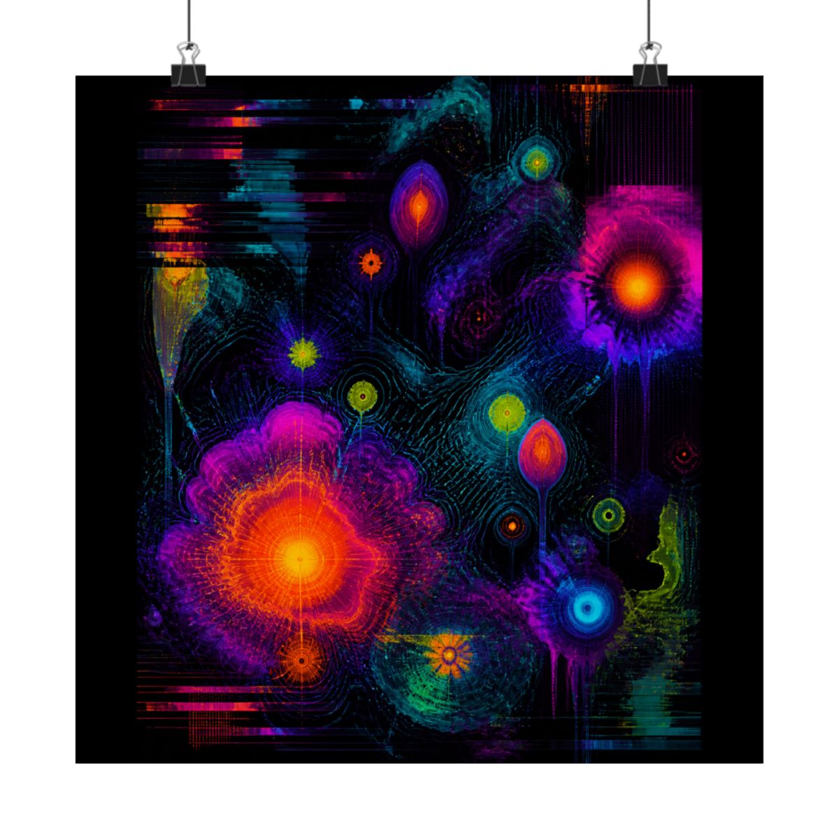 Thermal Bloom Archive KOSVYRE art print product mockup, alternate front view