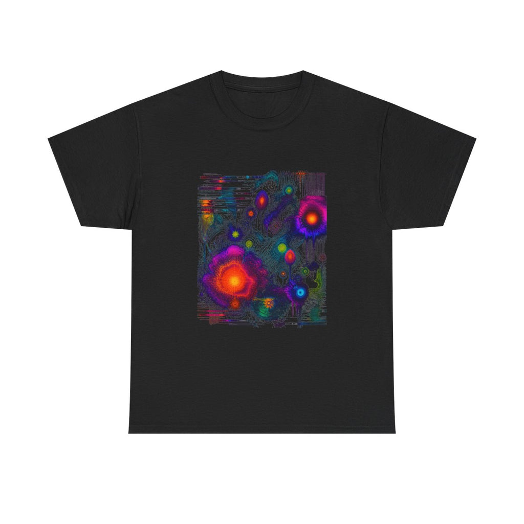 Thermal Bloom Archive KOSVYRE graphic tee product mockup, front view