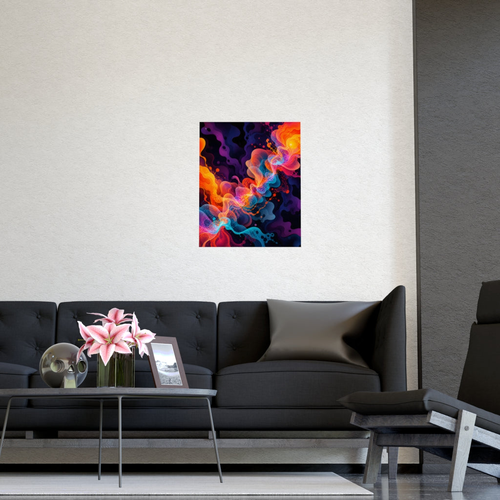 Thermal Bloom Relay KOSVYRE poster product mockup, detail view