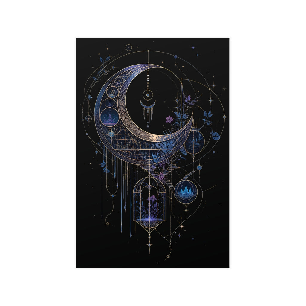Threaded Moon Archive KOSVYRE poster product mockup, front view
