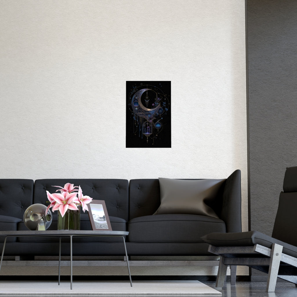 Threaded Moon Archive KOSVYRE poster product mockup, detail view