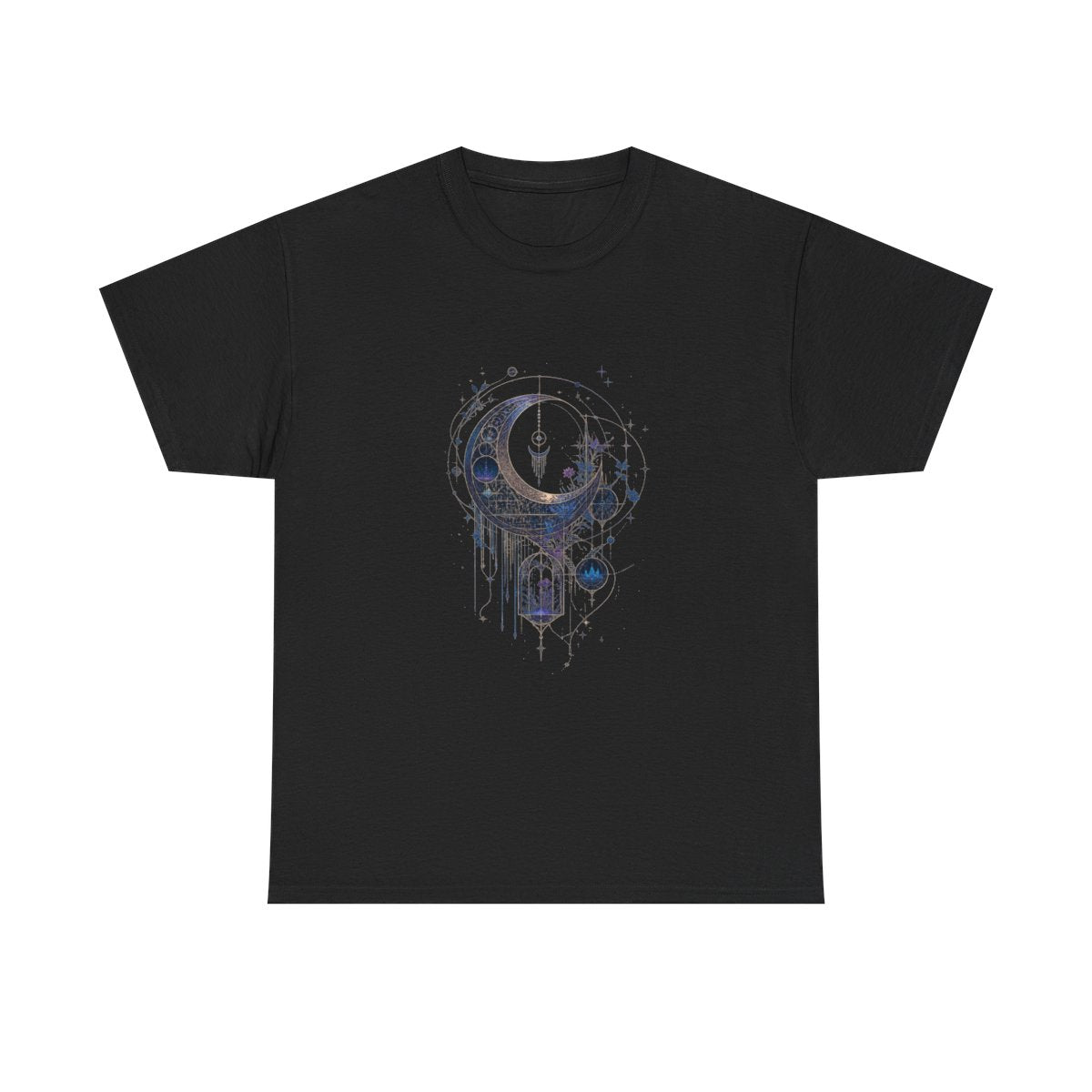 Threaded Moon Archive KOSVYRE graphic tee product mockup, front view