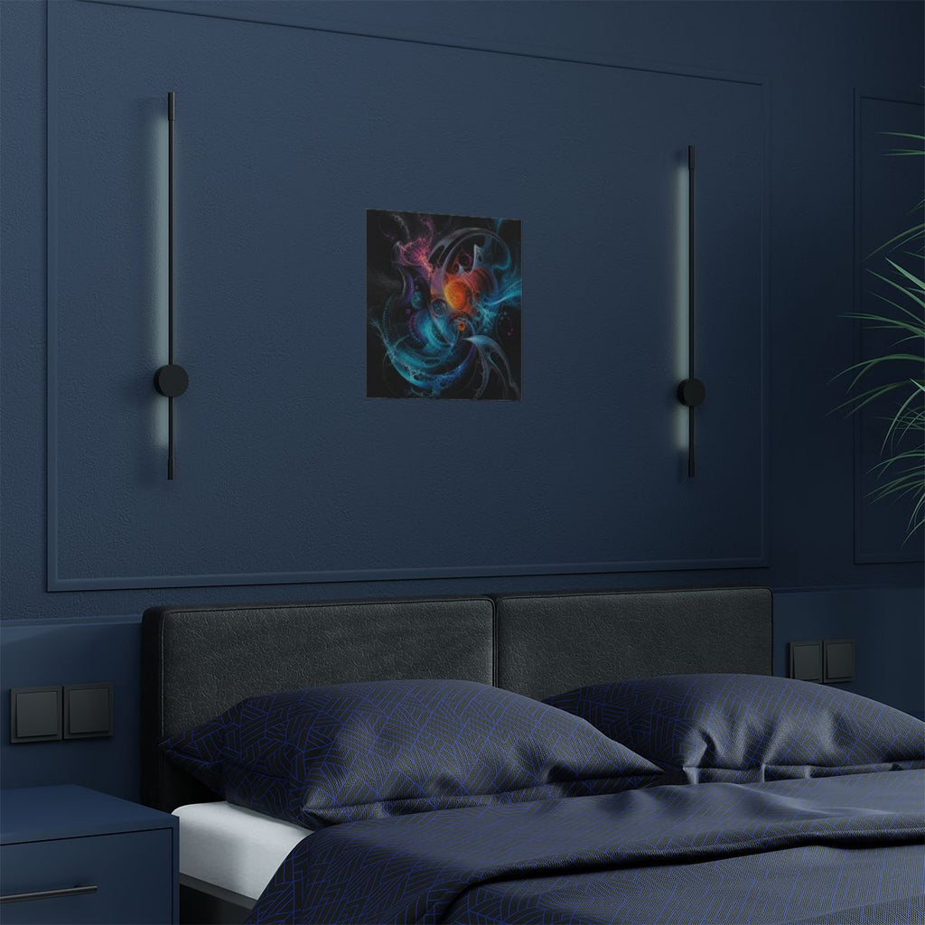 Tidal Glyph Engine KOSVYRE art print product mockup, detail view