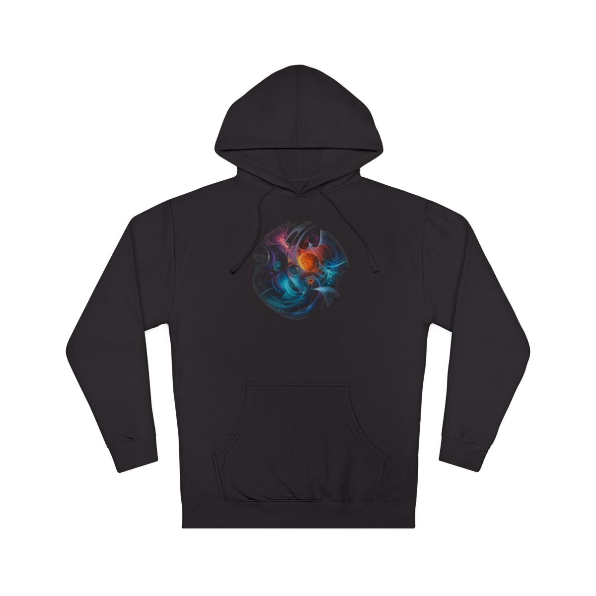 Tidal Glyph Engine KOSVYRE hoodie product mockup, front view