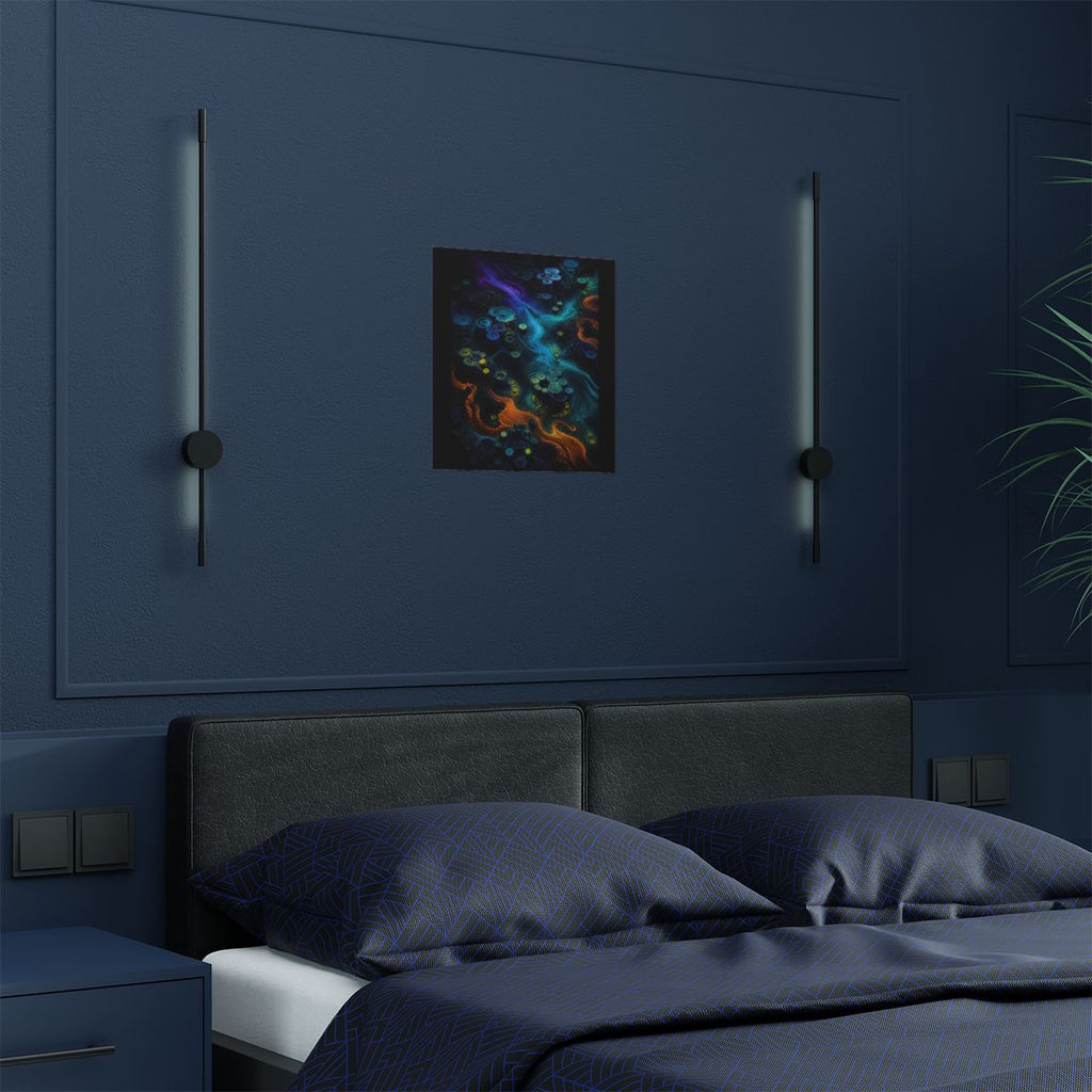 Tidal Syntax Basin KOSVYRE art print product mockup, detail view