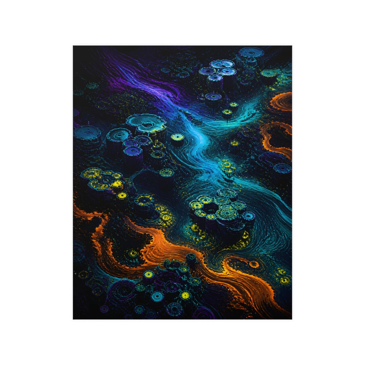Tidal Syntax Basin KOSVYRE poster product mockup, front view