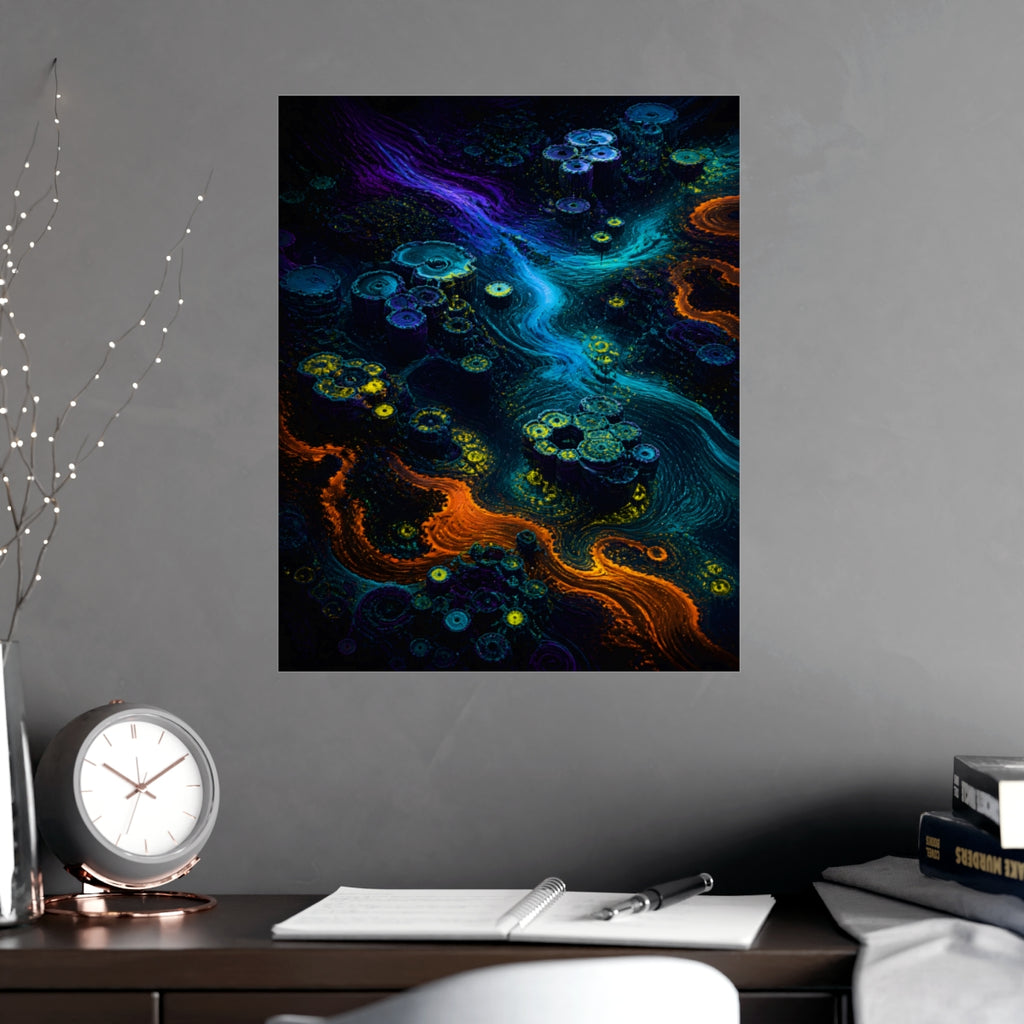 Tidal Syntax Basin KOSVYRE poster product mockup, alternate view