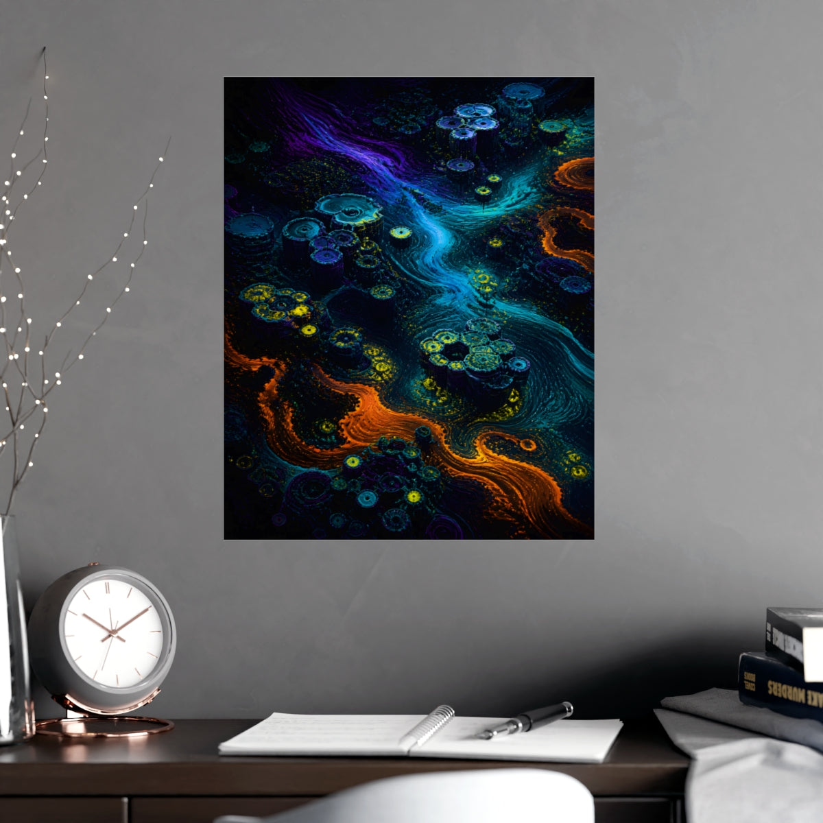 Tidal Syntax Basin KOSVYRE poster product mockup, alternate view