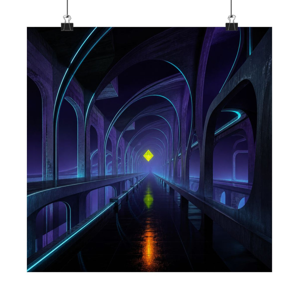 Transit of Zero KOSVYRE art print product mockup, alternate front view
