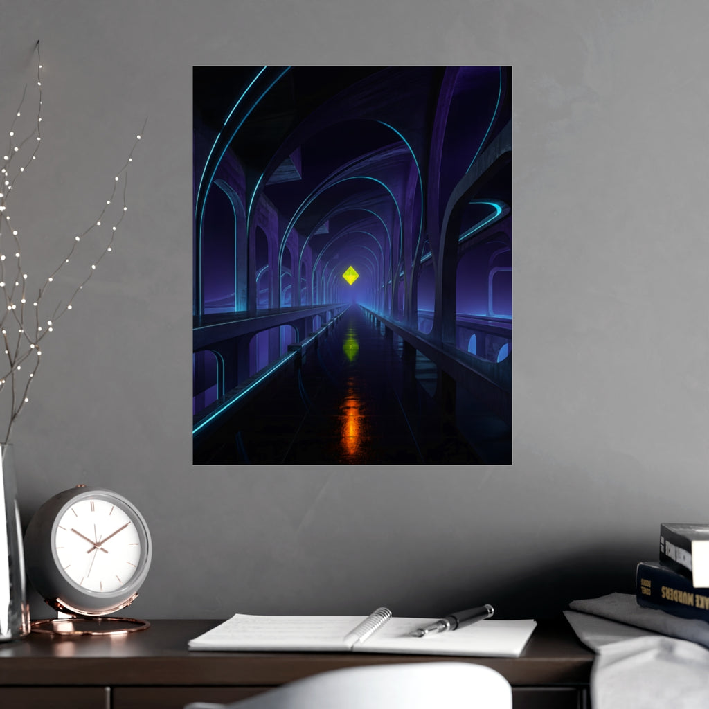 Transit of Zero KOSVYRE poster product mockup, alternate view