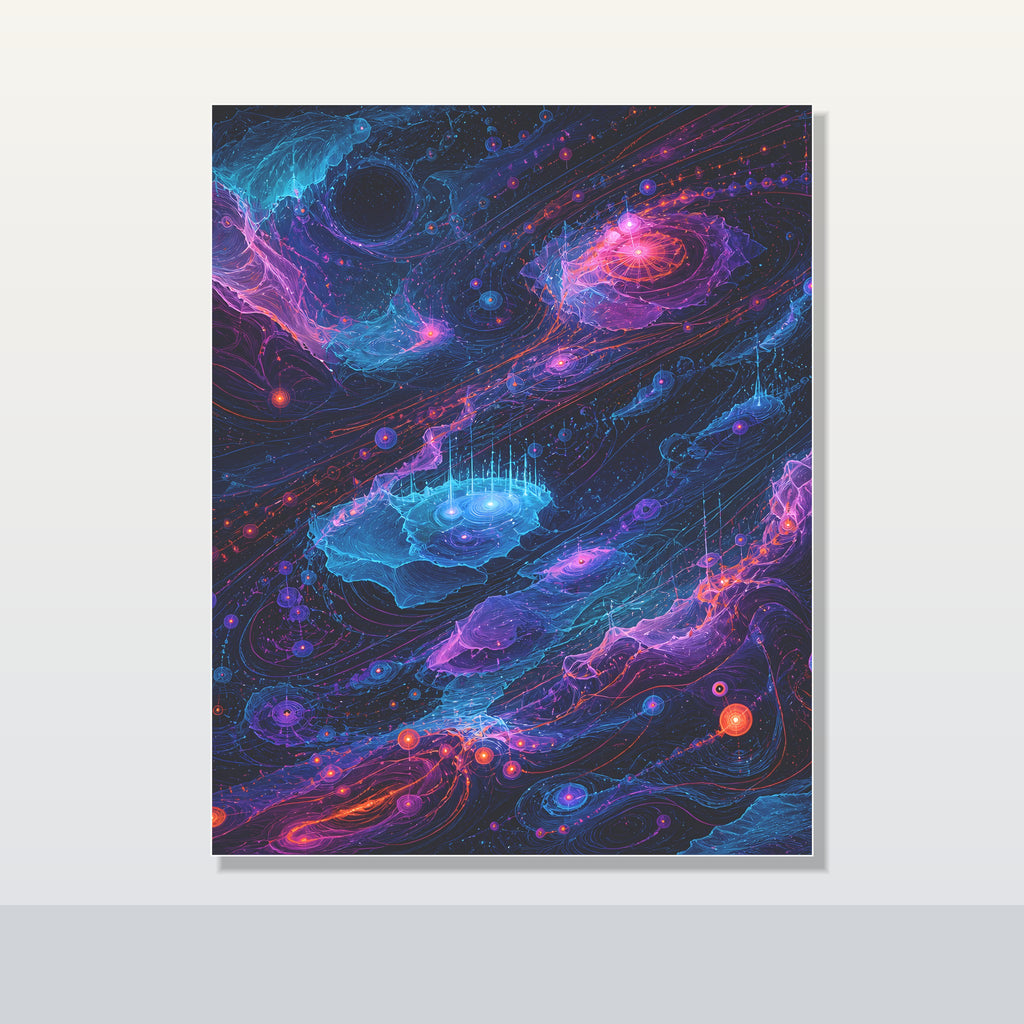 Abyssal Coordinate Bloom original KOSVYRE poster shown on a clean unframed display