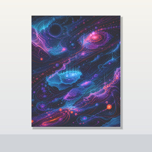 Abyssal Coordinate Bloom original KOSVYRE poster shown on a clean unframed display
