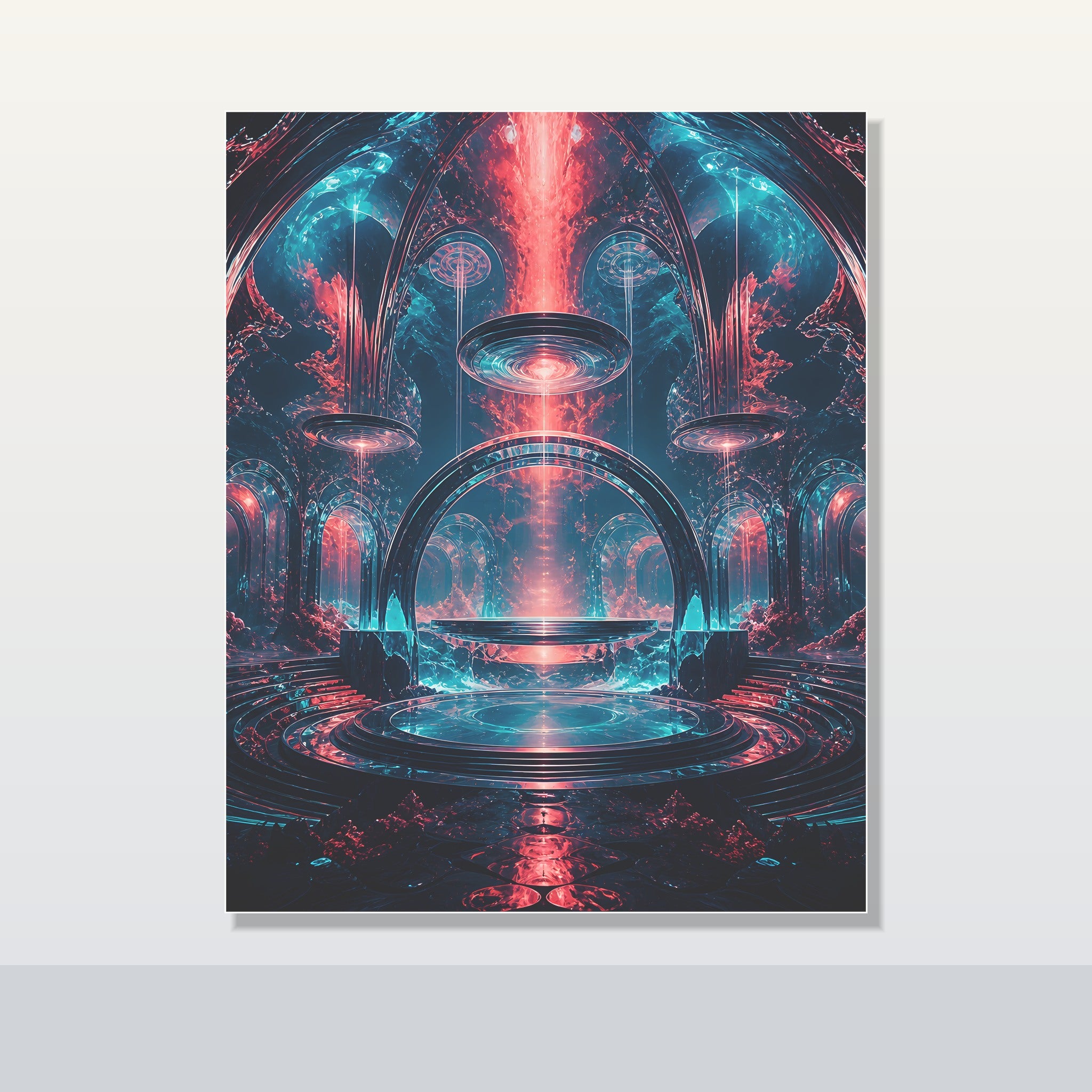 Abyssal Theater original KOSVYRE poster shown on a clean unframed display