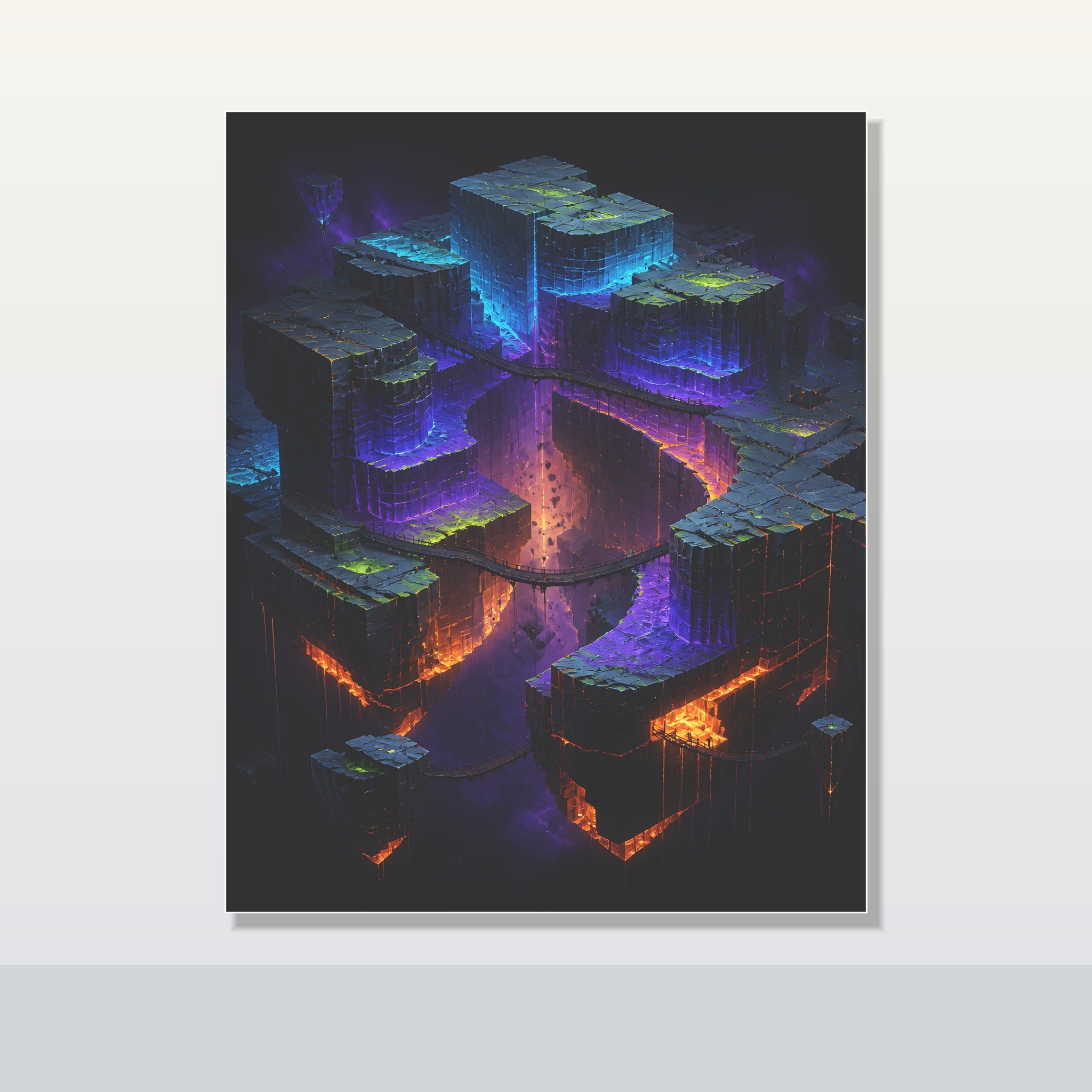 Afterglow Quarry original KOSVYRE poster shown on a clean unframed display