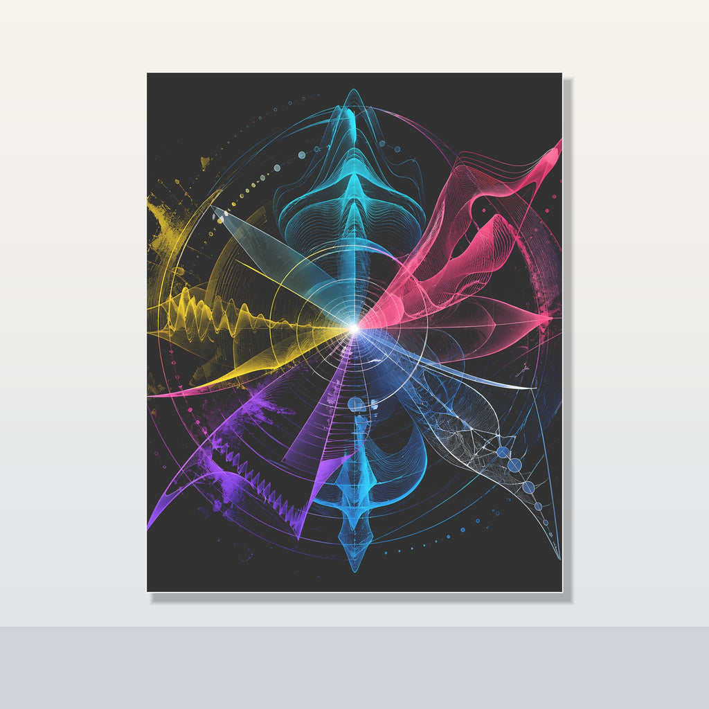 Afterimage Choir original KOSVYRE poster shown on a clean unframed display
