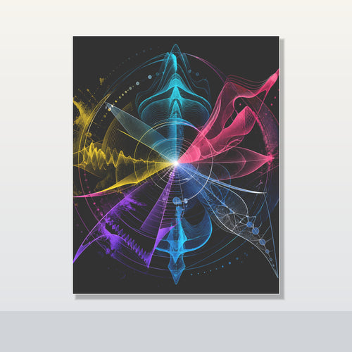 Afterimage Choir original KOSVYRE poster shown on a clean unframed display