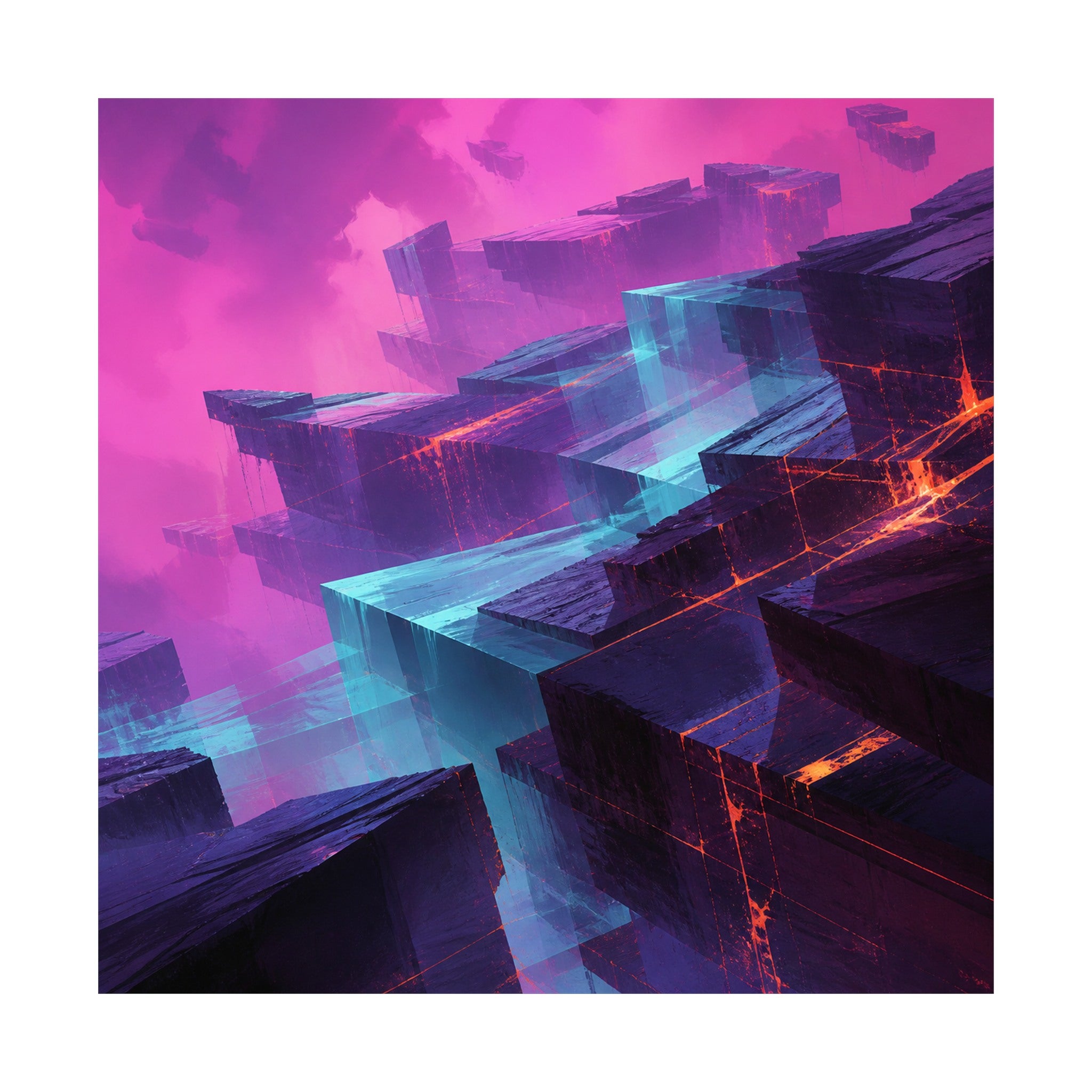 Afterimage Quarry original KOSVYRE art print shown on a clean white display