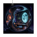 Analog Moon Bureau original KOSVYRE art print displayed with binder clips