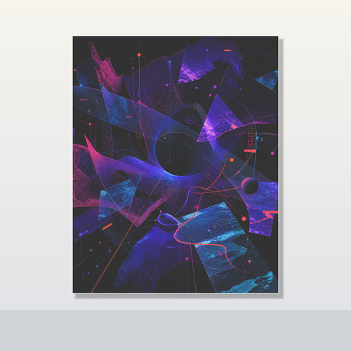 Aperture Drift Atlas original KOSVYRE poster shown on a clean unframed display