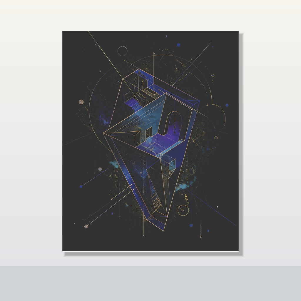 Astral Foldhouse original KOSVYRE poster shown on a clean unframed display