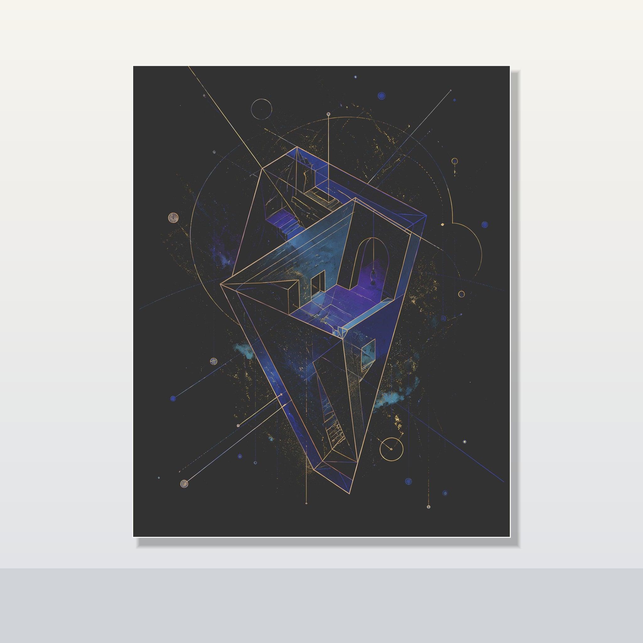 Astral Foldhouse original KOSVYRE poster shown on a clean unframed display