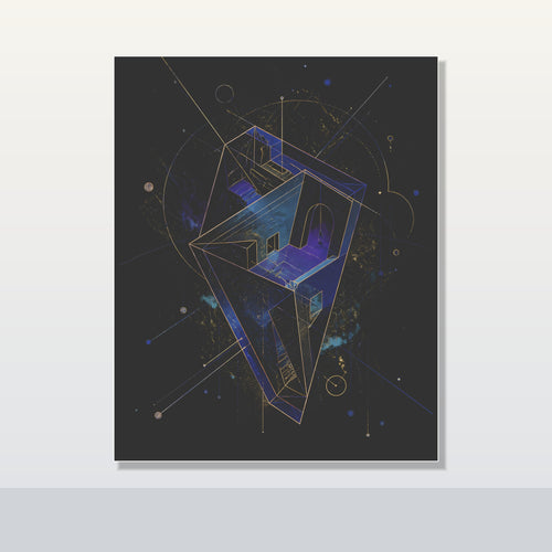 Astral Foldhouse original KOSVYRE poster shown on a clean unframed display