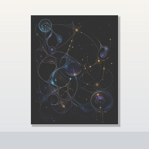 Astral Ink Lattice original KOSVYRE poster shown on a clean unframed display
